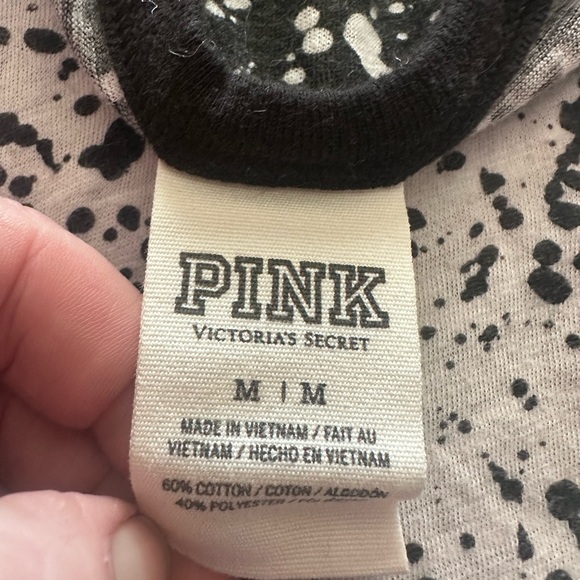 PINK Victoria's Secret Black and White Tank Top - Picture 3 of 3